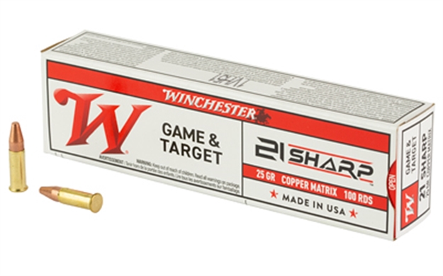 Picture of  Winchester Ammo S21slf Usa  21Sharp 25Gr Copper Matrix 100 Per Box/20 Case 020892104921
