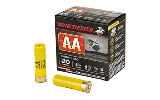 Picture of  Winchester Ammo Aa208 AA Target 20 Gauge 2.75" 7/8 OZ 1200 Fps 8 Shot 25 Bx/10 CS