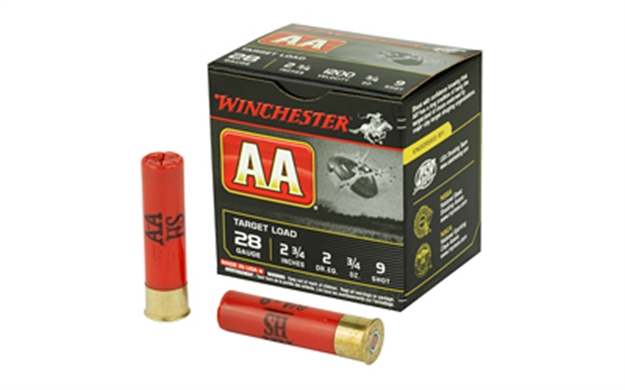 Picture of  Winchester Ammo Aa289 AA  28Gauge 2.75" 3/4Oz 9Shot 25 Per Box/10 Case 020892004467