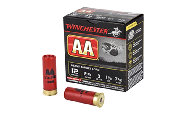 Picture of  Winchester Ammo Aam127 AA Heavy 12Gauge 2.75" 1 1/8Oz 7.5Shot 25 Per Box/10 Case 020892004344