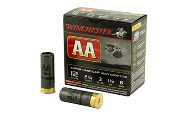 Picture of  Winchester Ammo Aaha128 AA Super Handicap Heavy Target 12Gauge 2.75" 1 1/8Oz 8Shot 25 Per Box/10 Case 020892014091