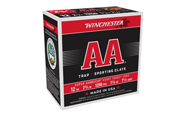 Picture of  Winchester Ammo Aaha127 AA Super Handicap Heavy Target 12Gauge 2.75" 1 1/8Oz 7.5Shot 25 Per Box/10 Case 020892014077