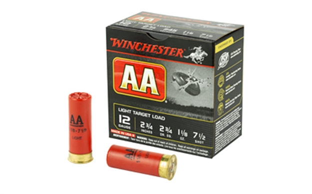 Picture of  Winchester Ammo Aa127 AA Light Target 12Gauge 2.75" 1 1/8Oz 7.5Shot 25 Per Box/10 Case