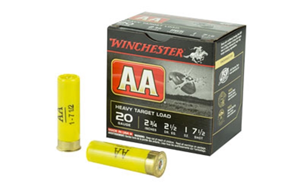 Picture of  Winchester Ammo Aah207 AA Heavy 20 Gauge 2.75" 1 OZ 1165 Fps 7.5 Shot 25 Bx/10 CS 020892013612