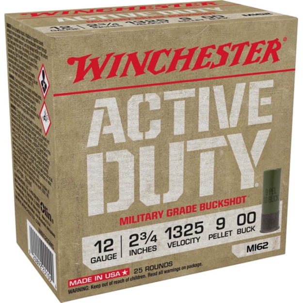 Picture of Win Active Duty Buckshot 12Ga 2.75 00Buck 25/10 WIN1200MG