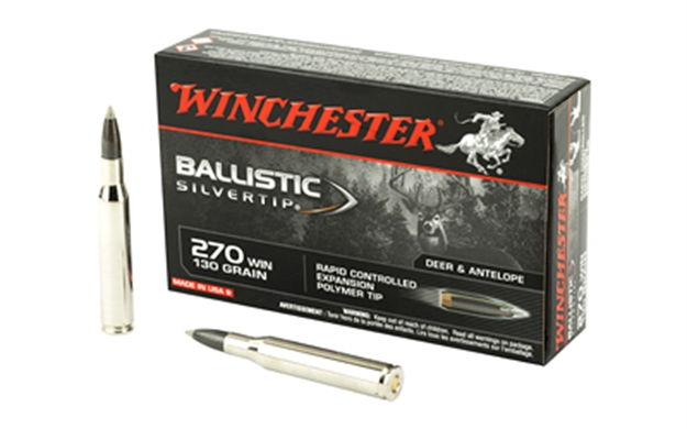 Picture of Winchester Ammo Sbst270 Ballistic Silvertip  270Win 130Gr Rapid Controlled Expansion Polymer Tip 20 Per Box/10 Case 020892210226