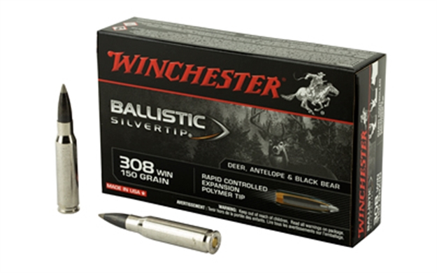 Picture of Winchester Ammo Sbst308 Ballistic Silvertip  308Win 150Gr Rapid Controlled Expansion Polymer Tip 20 Per Box/10 Case 020892210349