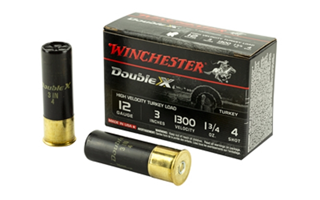 Picture of  Winchester Ammo Sth1234 Double X High Velocity Turkey 12Gauge 3" 1 3/4Oz 4Shot 10 Per Box/10 Case 020892012172