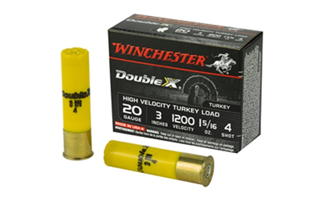 Picture of  Winchester Ammo Sth2034 Double X High Velocity Turkey 20Gauge 3" 1 5/16Oz 4Shot 10 Per Box/10 Case