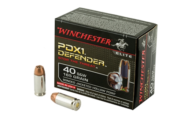 Picture of Winchester Ammo S40swpdb Defender  40S&W 165Gr Bonded Jacket Hollow Point 20 Per Box/10 Case 020892217850