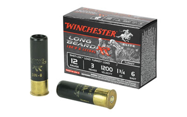 Picture of  Winchester Ammo Stlb1236 Long Beard XR Shot-Lok 12Gauge 3" 1 3/4Oz 6Shot 10 Per Box/10 Case
