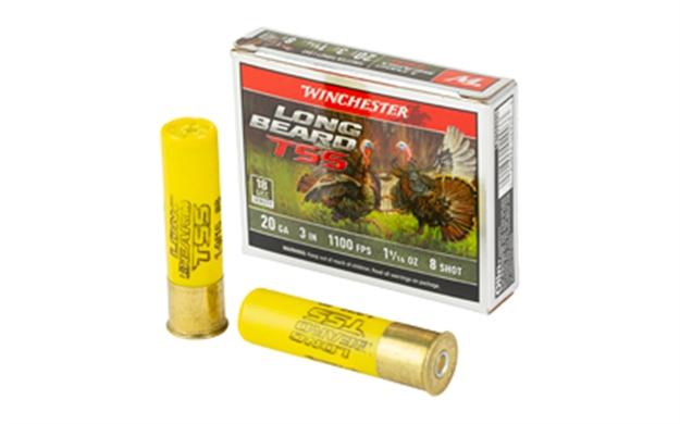 Picture of Winchester Ammo Lbtss2039 Long Beard Tss  20Gauge 3" 1 5/8Oz Tungsten 9Shot 5 Per Box/10 Case LBTSS2038 020892029033