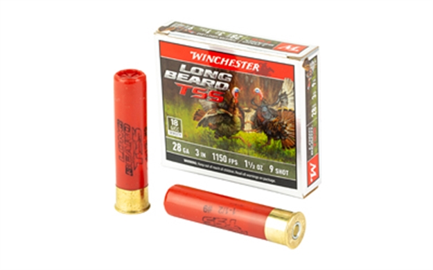 Picture of  Winchester Ammo Lbtss2839 Long Beard Tss  28Gauge 3" 1 5/8Oz Tungsten 9Shot 5 Per Box/10 Case 020892029071