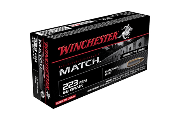 Picture of Winchester Ammo S223m2 Match  223Rem 69Gr Sierra Matchking Bthp 20 Per Box/10 Case 020892220157