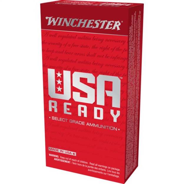 Picture of  Winchester Ammo Red10 Usa Ready 10Mmauto 180Gr Full Metal Jacket Flat Nose 50 Per Box/10 Case 020892231153