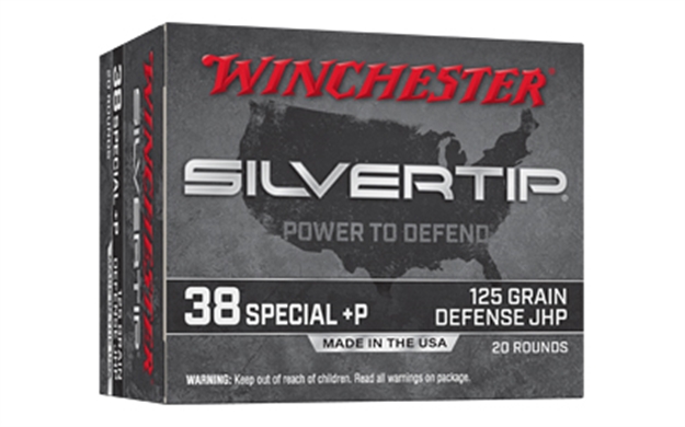 Picture of  Winchester Ammo W38pst Silvertip  38 Special +P 125 GR Silvertip Jacket Hollow Point 20 Per Box/ 10 Case