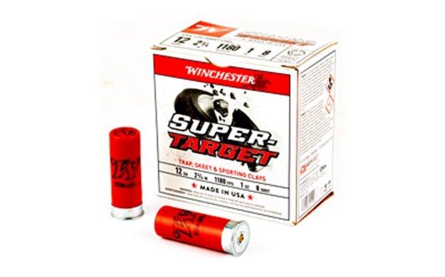 Picture of Winchester Super-Target Shotshell 12 Ga, 2-3/4 In, No. 8, 1Oz, 2-3/4 Dr, 1180 Fps, 25 Rnd Per Box TRGTL128
