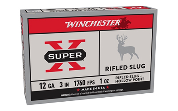 Picture of  Winchester Ammo X123rs15 Super X  12Gauge 3" 1Oz Rifled Slug Shot 5 Per Box/50 Case 020892009585