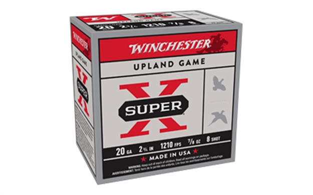 Picture of Winchester Super-X Shotshell 20 Ga, 2-3/4 In, No. 8, 7/8Oz, 2-1/2 Dr, 1210 Fps, 25 Rnd Per Box XU208