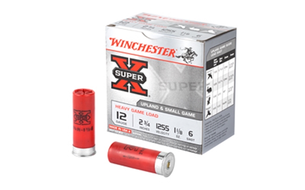 Picture of Winchester Super-X Shotshell 12 Ga, 2-3/4 In, No. 6, 1-1/8Oz, 3-1/4 Dr, 1255 Fps, 25 Rnd Per Box XU12H6