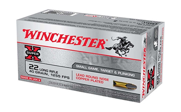 Picture of  Winchester Ammo X22lrppb Super X  22Lr 40Gr Plated Hollow Point 222 Per Box/10 Case