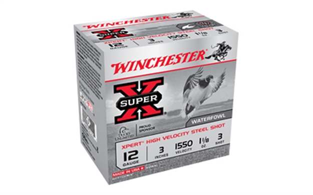Picture of  Winchester Ammo Wex1233 Super X Xpert High Velocity 12Gauge 3" 1 1/8Oz 3Shot 25 Per Box/10 Case