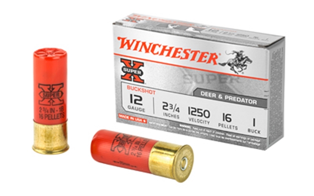Picture of Winchester Super-X Shotgun Ammo 12 Ga, 2-3/4 In, 1B, 16 Pellets, 1250 Fps, 5 Rounds, Boxed XB121 020892007093