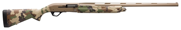 Picture of  Winchester Repeating Arms 511290692 Sx4 Hybrid Hunter 20 Gauge 28" 4+1 3" Flat Dark Earth Cerakote Rec/Barrel Woodland Camo Stock Right Hand (Full Size) Includes 3 Invector-Plus Chokes