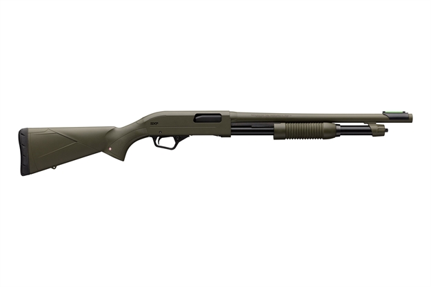 Picture of  Winchester Repeating Arms 512425395 Sxp Defender Full Size 12 Gauge Pump 3" 5+1 18" OD Green Steel Barrel & Receiver, Fixed W/Textured Grip Panels, OD Green Synthetic Stock