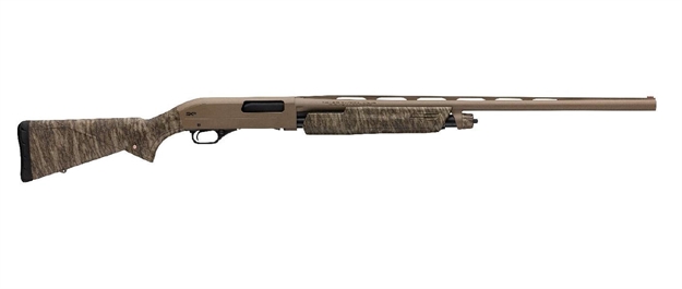Picture of  Winchester Repeating Arms 512364391 Sxp Hybrid Hunter 12 Gauge 26" 4+1 3" Flat Dark Earth Perma-Cote Rec/Barrel Mossy Oak Bottomland Stock Right Hand (Full Size) Includes 3 Invector-Plus Chokes 048702020131