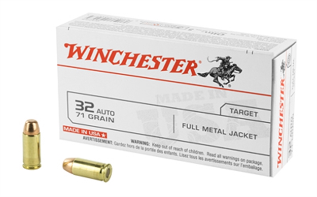 Picture of  Winchester Ammo Q4255 Usa  32Acp 71Gr Full Metal Jacket 50 Per Box/10 Case