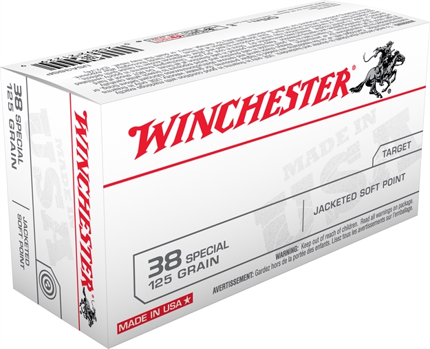 Picture of Winchester Ammo Usa38sp Usa  38Special 125Gr Jacketed Soft Point 50 Per Box/10 Case 020892212299