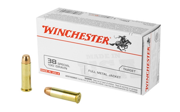 Picture of Winchester Ammo Q4171 Usa  38Special 130Gr Full Metal Jacket 50 Per Box/10 Case 020892201927 -
