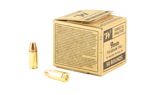 Picture of  Winchester Ammo Sg9w50 Usa  9Mmluger 115Gr Full Metal Jacket 50 Per Box/20 Case