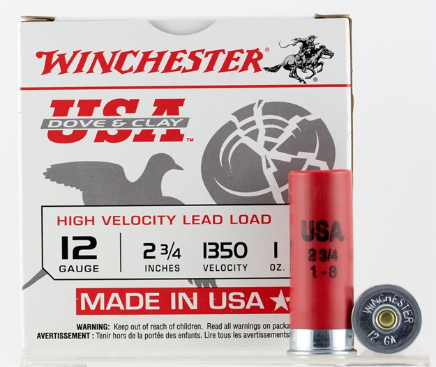 Picture of Winchester Dove & Clay 12 GA 2 3/4", 1Oz, No. 8 Shot - Shotgun Shell