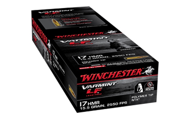 Picture of Winchester Varmint LF Rimfire Ammo 17 Hmr, Jhp, 15.5 Grains, 2550 Fps, 50 Rounds, Boxed S17HMR1LF 020892102781