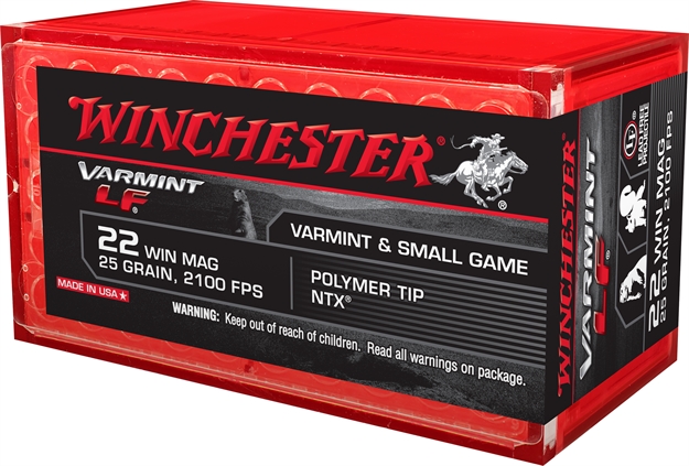 Picture of Winchester Varmint LF Rimfire Ammo 22 Mag, Jhp, 28 Grains, 2200 Fps, 50 Rounds, Boxed X22MHLF 020892102354
