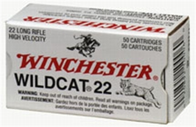 Picture of Winchester Wildcat Rimfire Ammo 22 Lr, Lrn, 40 Grains, 1255 Fps, 50 Rounds, Boxed WW22LR 020892100060