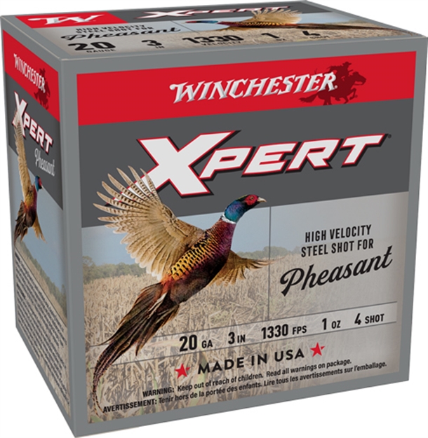 Picture of  Winchester Ammo Wexp2034 Xpert Pheasant Lead Free High Velocity 20Gauge 3" 1Oz 4Shot 25 Per Box/10 Case