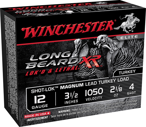 Picture of  Winchester Ammo Stlb12lm4 Long Beard XR Shot-Lok Magnum 12 Gauge 3.50" 2 1/8 OZ 1050 Fps 4 Shot 10 Bx/10 CS 020892022935