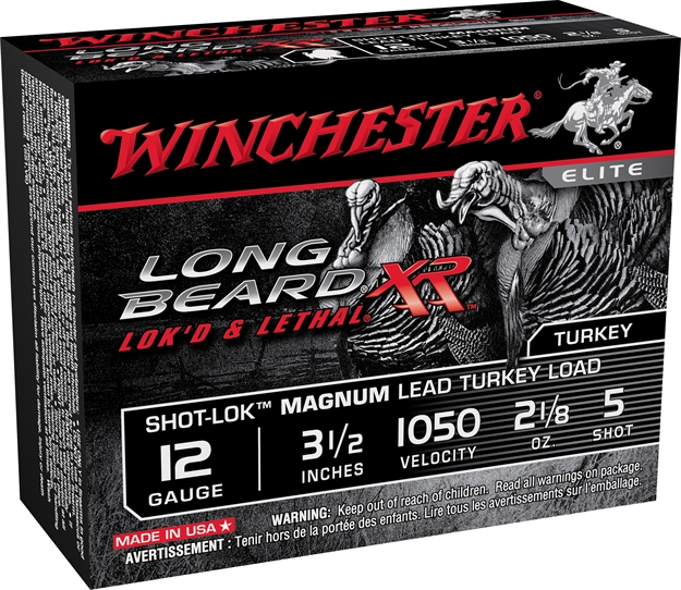 Picture of  Winchester Ammo Stlb12lm5 Long Beard XR Shot-Lok Magnum 12 Gauge 3.50" 2 1/8 OZ 5 Shot 10 Per Box/ 10 Case