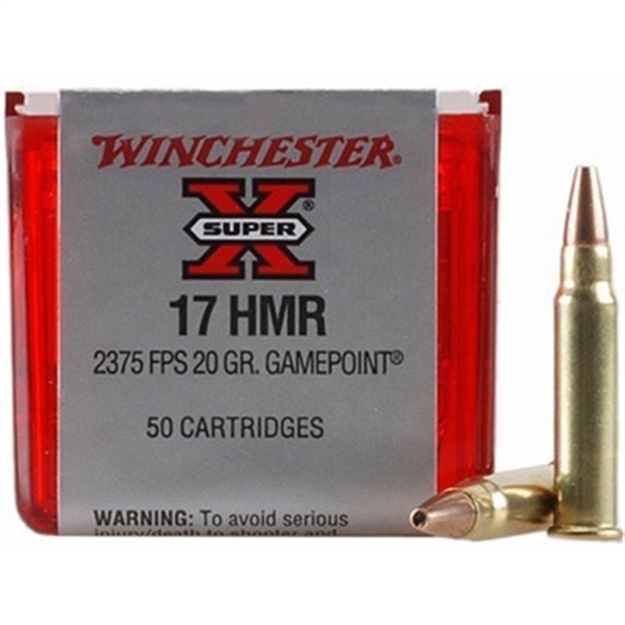 Picture of  Winchester Ammo X17hmr1 Super X  17Hmr 20Gr Hornady Xtp Hollow Point 50 Per Box/20 Case