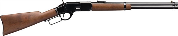 Picture of  Winchester Repeating Arms 534255141 Model 1873 Carbine Full Size 45 Colt (Lc) 10+1 20" Brushed Polish Blued Sporter Barrel, Brushed Polish Blued Steel Receiver, Black Walnut Straight Grip Stock