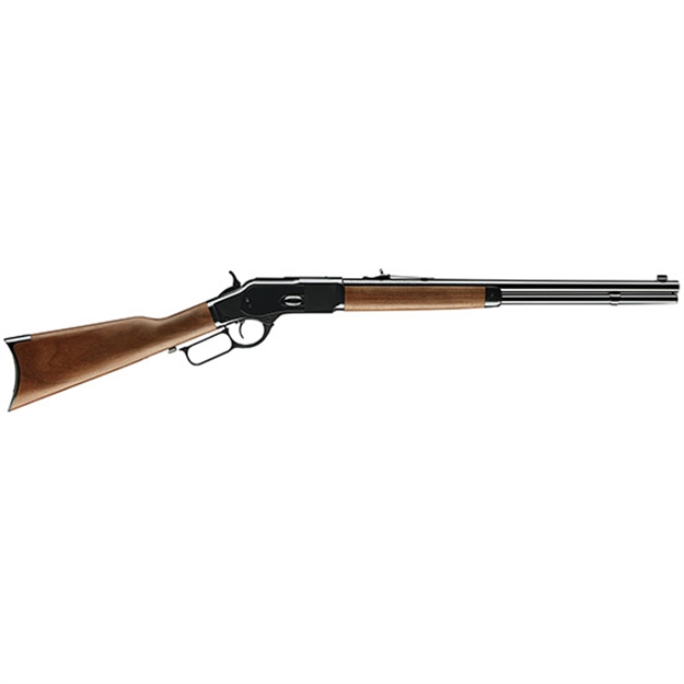 Picture of  Winchester Repeating Arms 534200140 Model 1873 Short Rifle 44-40 Win 10+1 20" Blued Round Barrel, Rifle-Style Forearm & Cap, Walnut Straight Grip Stock W/Crescent Buttplate, Steel Loading Gate