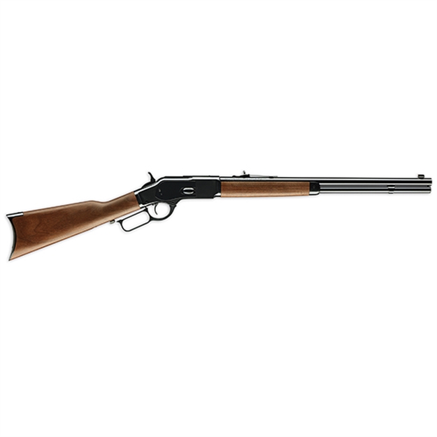 Picture of  Winchester Guns 534200141 Model 1873 Short Rifle 45 Colt (Lc) 10+1 Cap 20" Brushed Polish Blued Rec/Barrel Satin Oiled Walnut Fixed Straight Grip Stock Right Hand (Full Size)