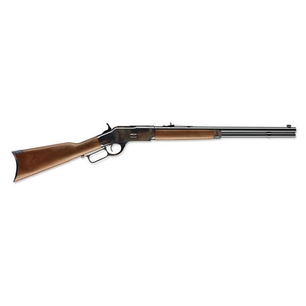 Picture of  Winchester Guns 534202141 Model 1873 Short Rifle 45 Colt (Lc) 10+1 Cap 20" Brushed Polished Blued Barrel Color Case Hardened Rec Satin Oiled Walnut Fixed Straight Grip Stock Right Hand (Full Size)