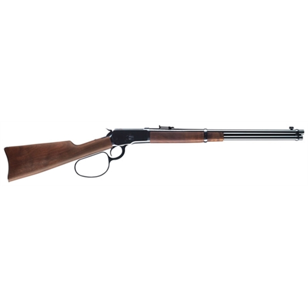 Picture of  Winchester Guns 534190124 Model 1892 Large Loop Carbine 44 Rem Mag 10+1 Cap 20" Brushed Polish Blued Rec/Barrel Satin Walnut Fixed Straight Grip Stock Right Hand (Full Size) 048702121081