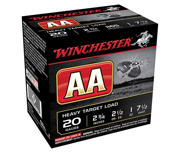 Picture of Winchester Ammunition AA Hvytrgt 20Ga 2.75" 1Oz 2.5Dr #7.5 AAH207
