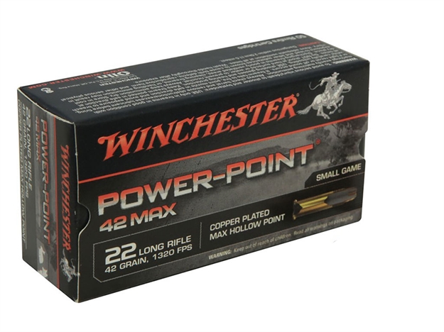 Picture of Winchester Power Point Max 22Lr 42Gr 50Rd 40Bx/Cs < PP22LRH42U