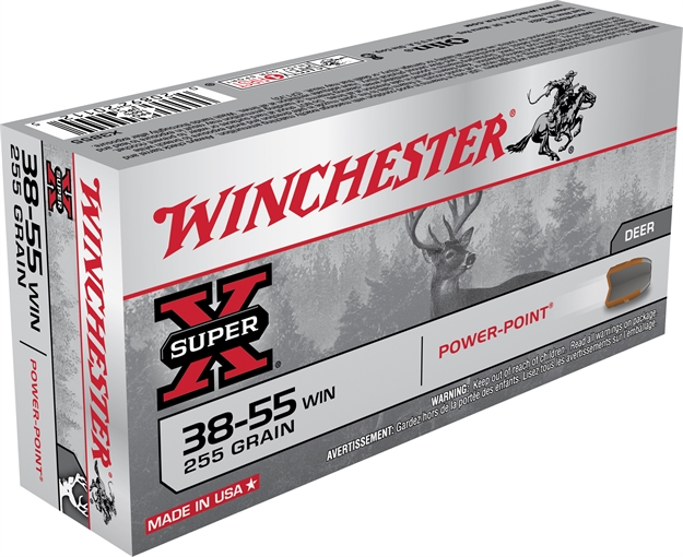 Picture of Winchester Ammo X3855 Super X  38-55 Win 255 GR Power Point 20 Per Box 10 CS 020892201125 -